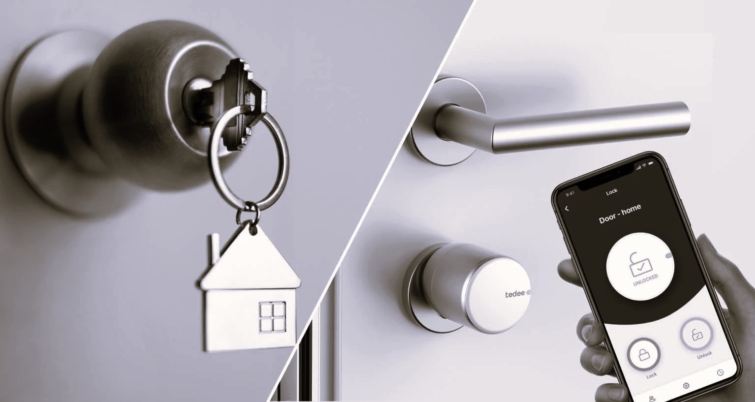 keyless vs smart door lock